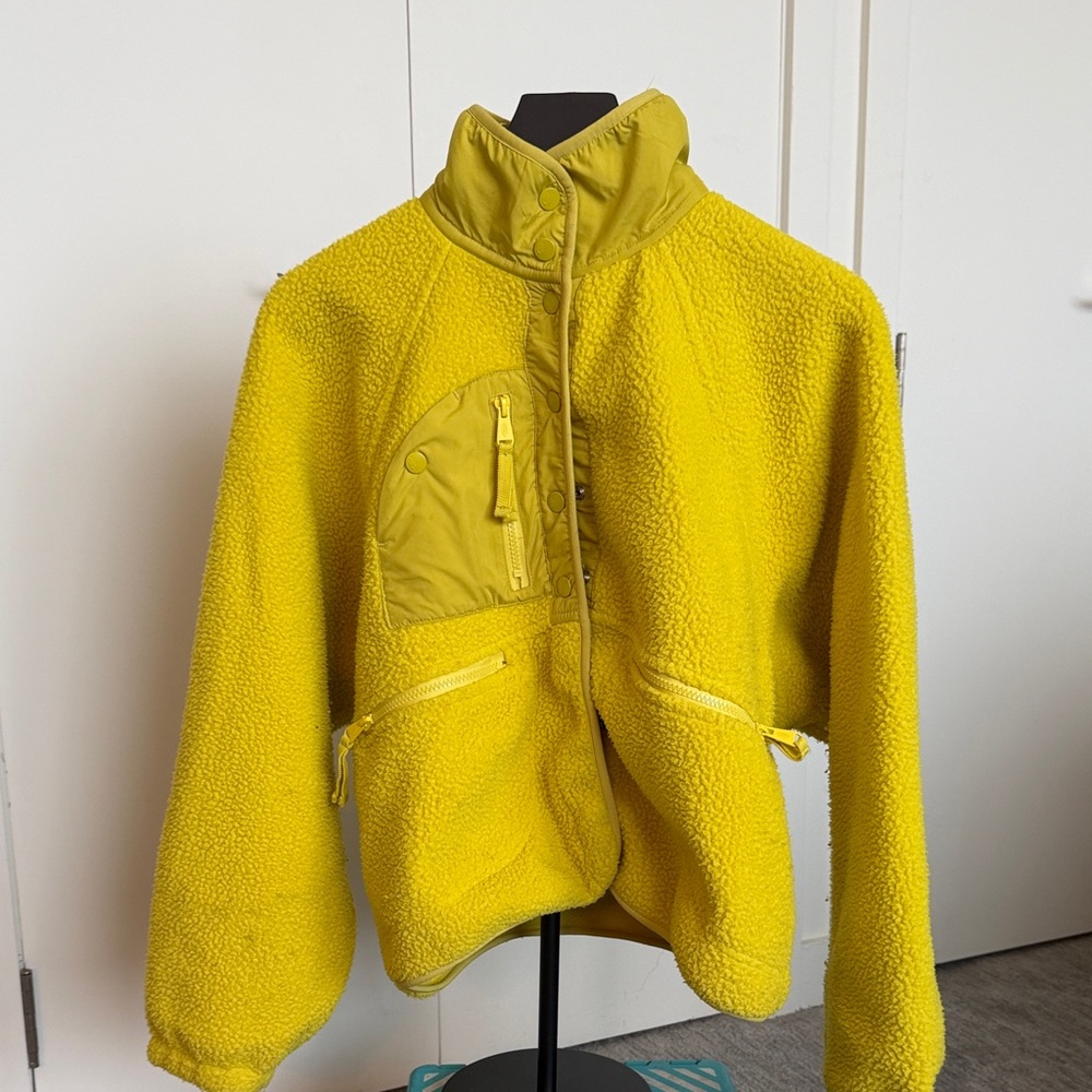 FP Movement by Free People Yellow Teddy Jacket